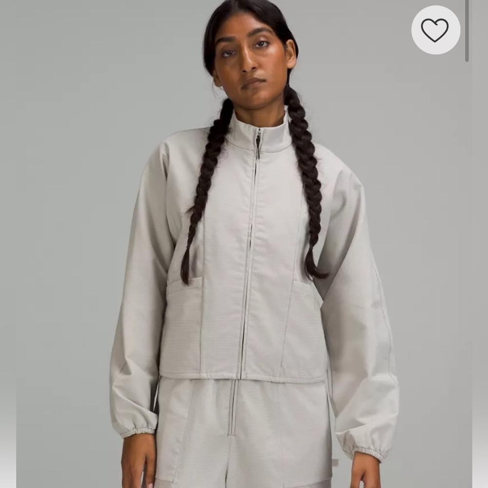 Lululemon Athletica Women's Cream Bomber Jacket